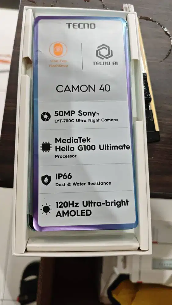 Tecno Camon 40 Fullset, Kondisi Istimewa, Jarang Pakai!