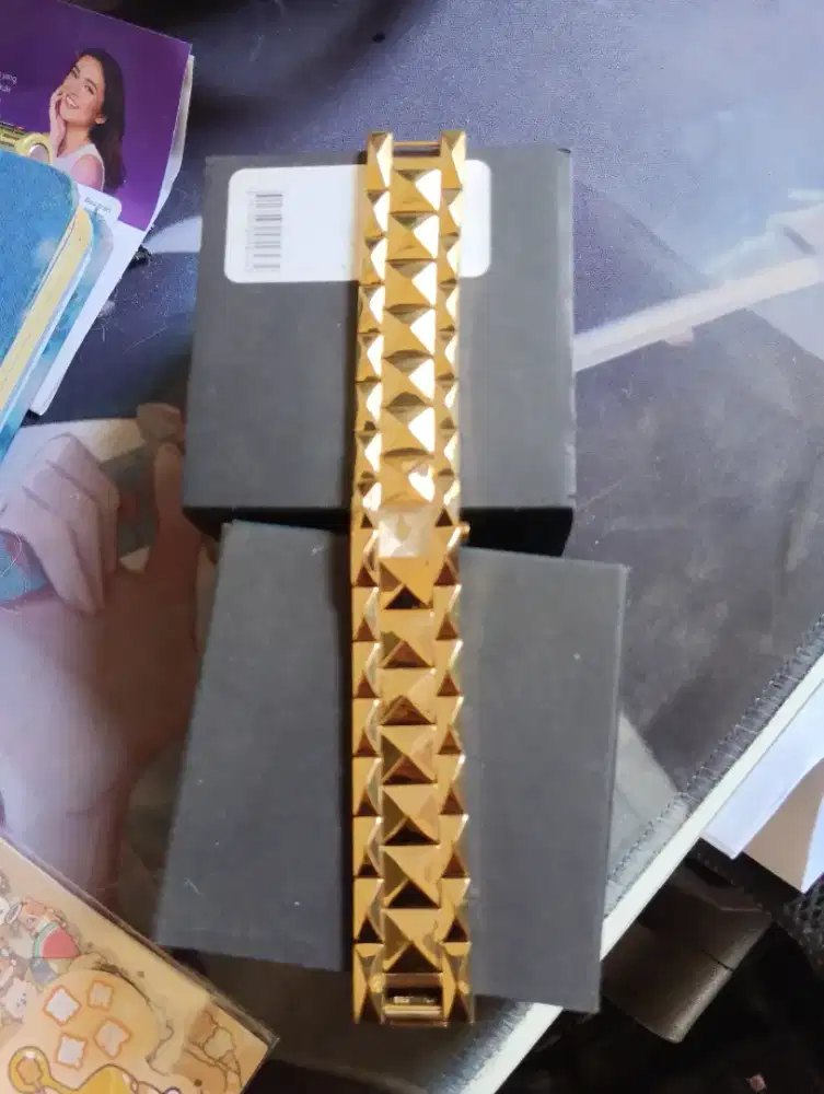 Jam tangan Esprit Vintage berbentuk gelang bangle lapisan (Gold -tone)