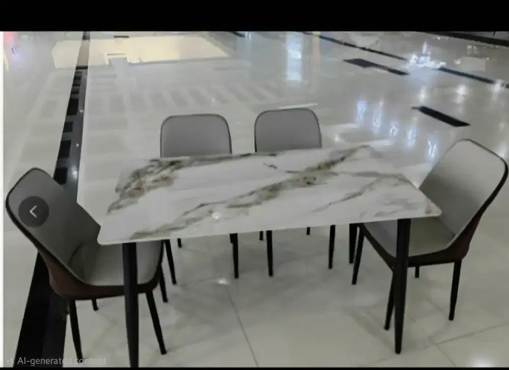 MEJA MAKAN 4 KURSI KEKINIAN