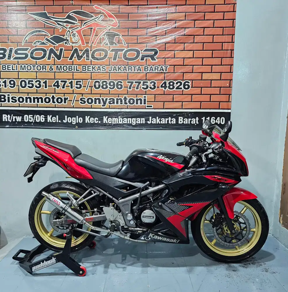 MEWAH ! KAWASAKI NINJA KRR RR 2 TAK SUPERKIPS TAHUN 2014 MERAH HITAM
