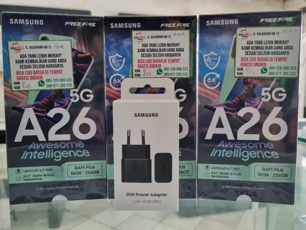 NEW GALAXY SAMSUNG A26 5G GARANSI RESMI SAMSUNG FREE AFAPTER ORI