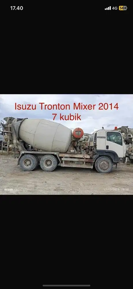 Mixer Isuzu 7 kubik 2014 Istimewa