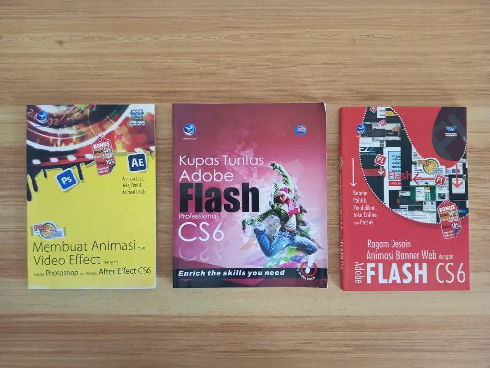 Dijual paketan buku Adobe Flash dan After Effect CS6