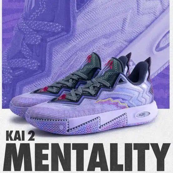 Sepatu basket anta kai 2 mentality ungu