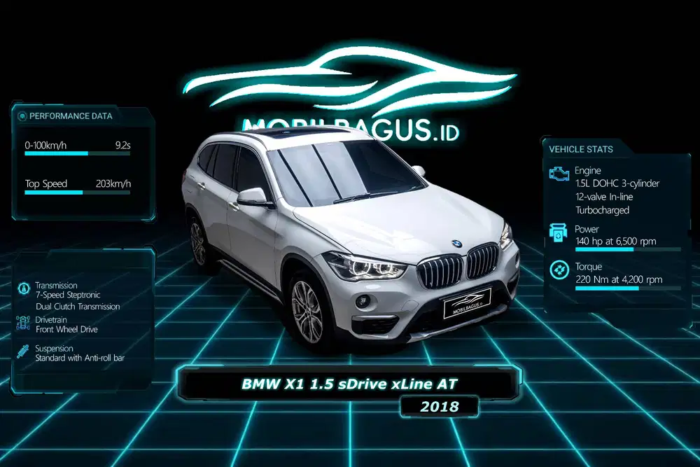 [VERYLOW KM!!!] BMW X1 1.6 sDrive 18i (F48) AT 2018 NoPol Genap