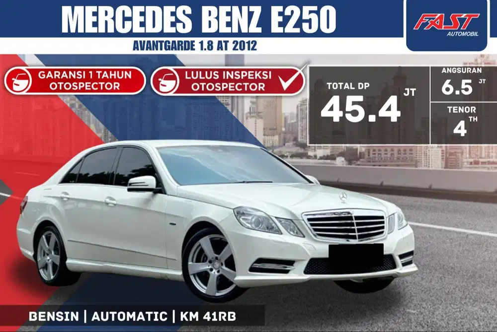 MERCEDES BENZ E250 AVANTGARDE 2012 LOW KM.41RB ANTIK & PAJAK PANJANG