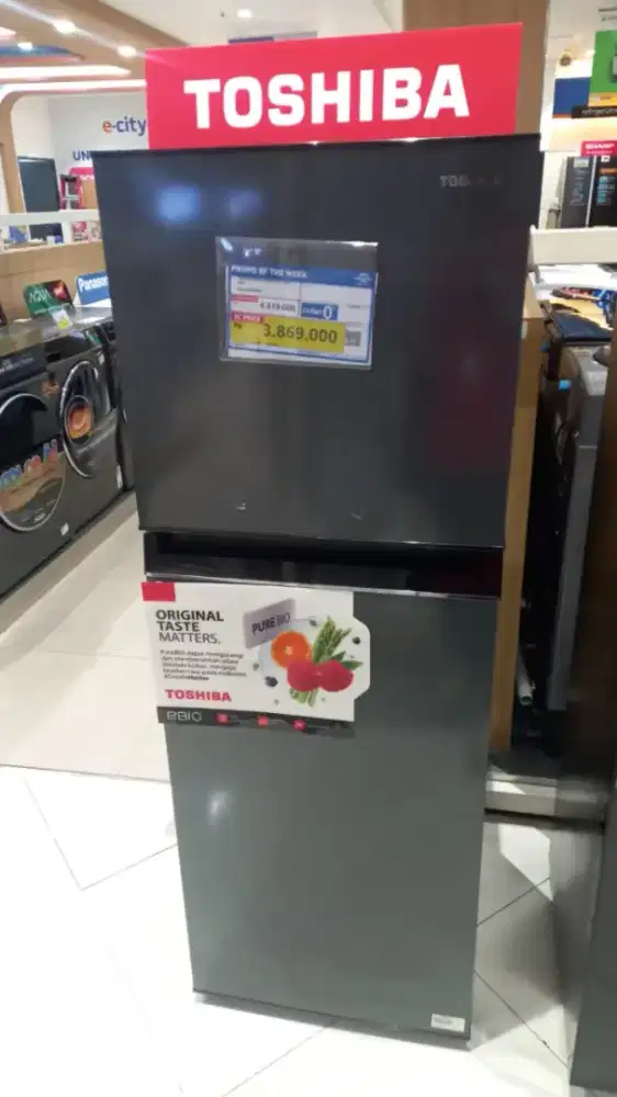 TOSHIBA REFRI 2 DOOR 233 LITER