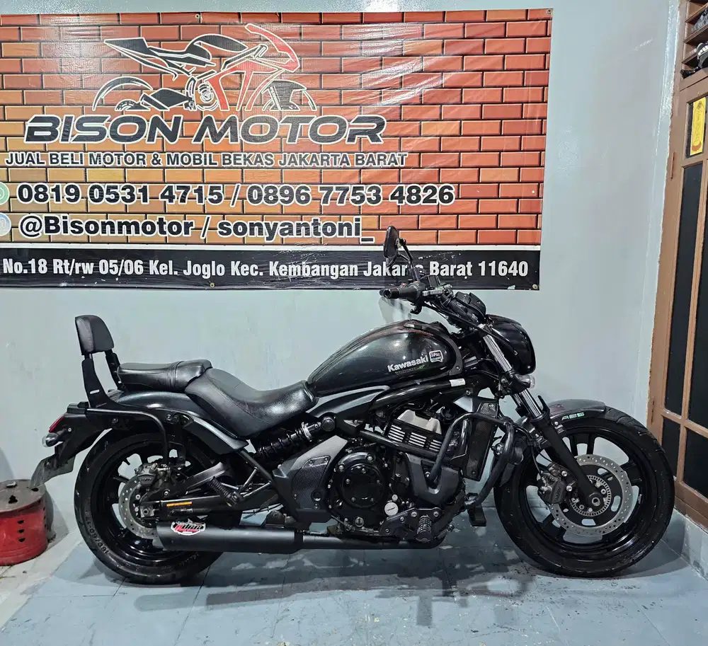 MEWAH ! KAWASAKI VULCAN S ABS 650 2 SYLINDER TAHUN 2017 / 2016 ABU ABU