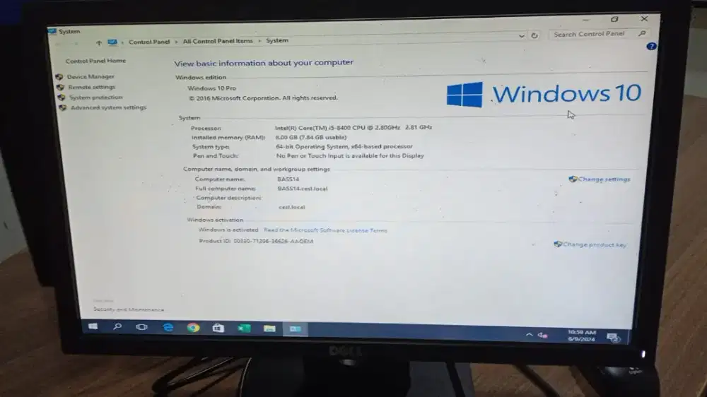 PC DESKTOP DELL INSPIRON 3670 Core i5 gen8 ram8 ddr4 hdd1TB (cpu only)
