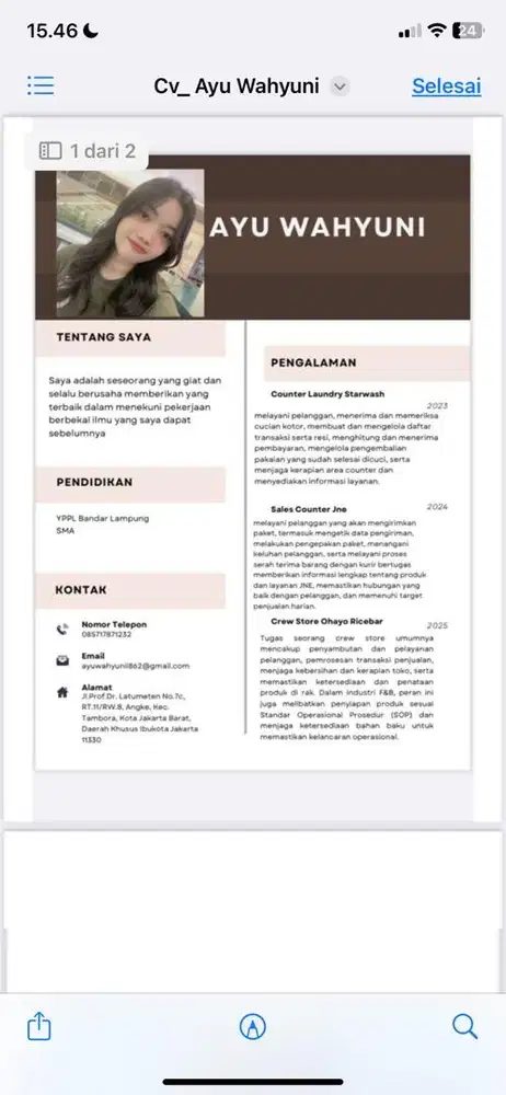 Mencari lowongan pekerjaan