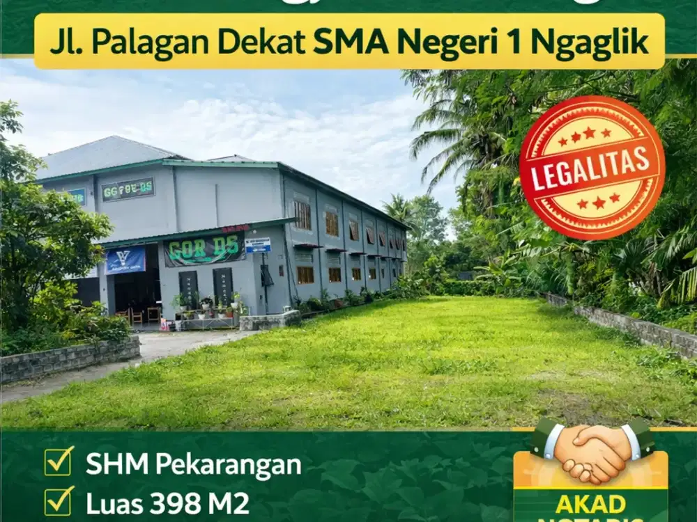 Tanah Pekarangan Jl. Palagan km 11, Lingkungan Perumahan & Pemukiman, udara sejuk asri lingkungan Nasionalis