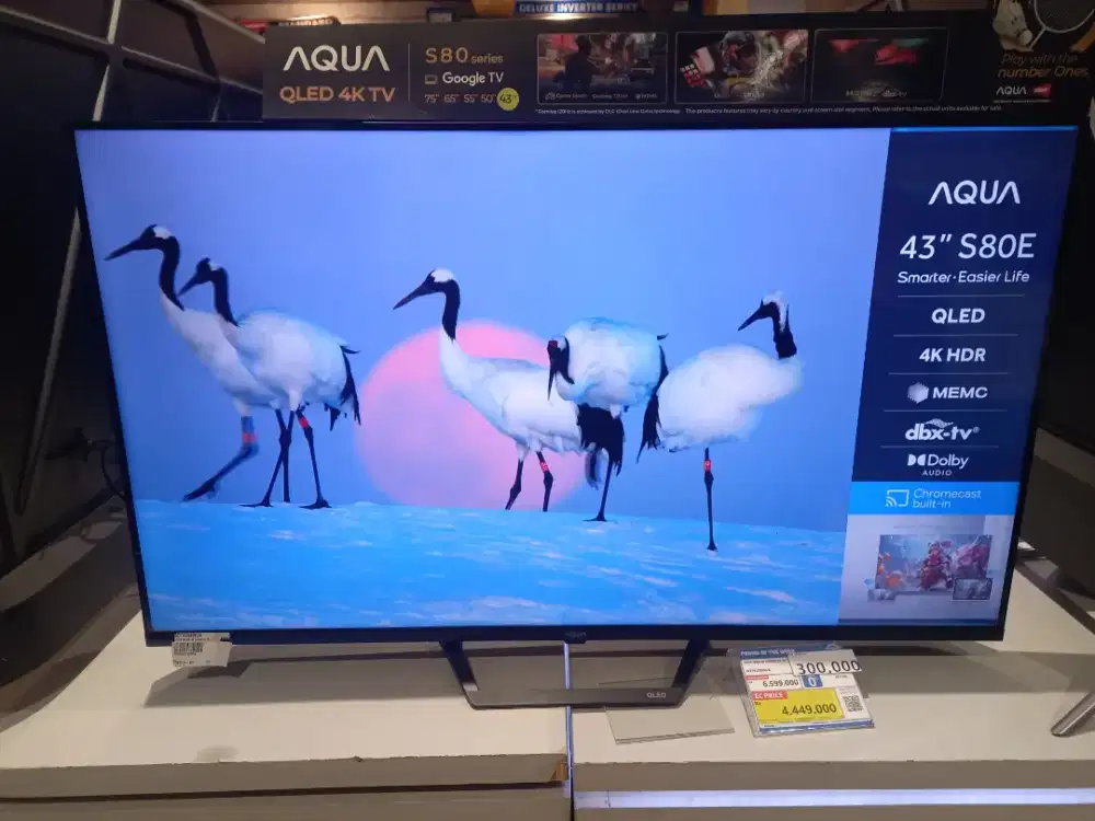 AQUA QLED 4K GOOGLE TV 43
