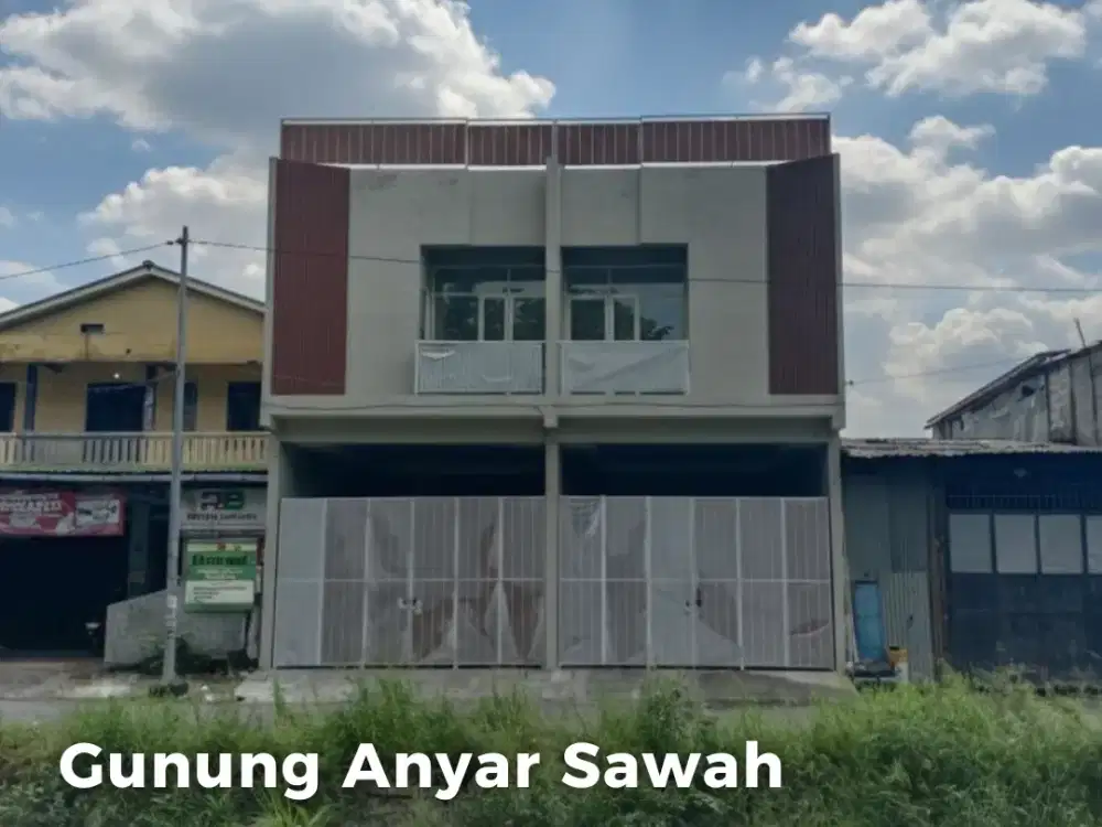 Rumah Usaha Gunung Anyar Sawah  Dimensi : 5 x 14,5