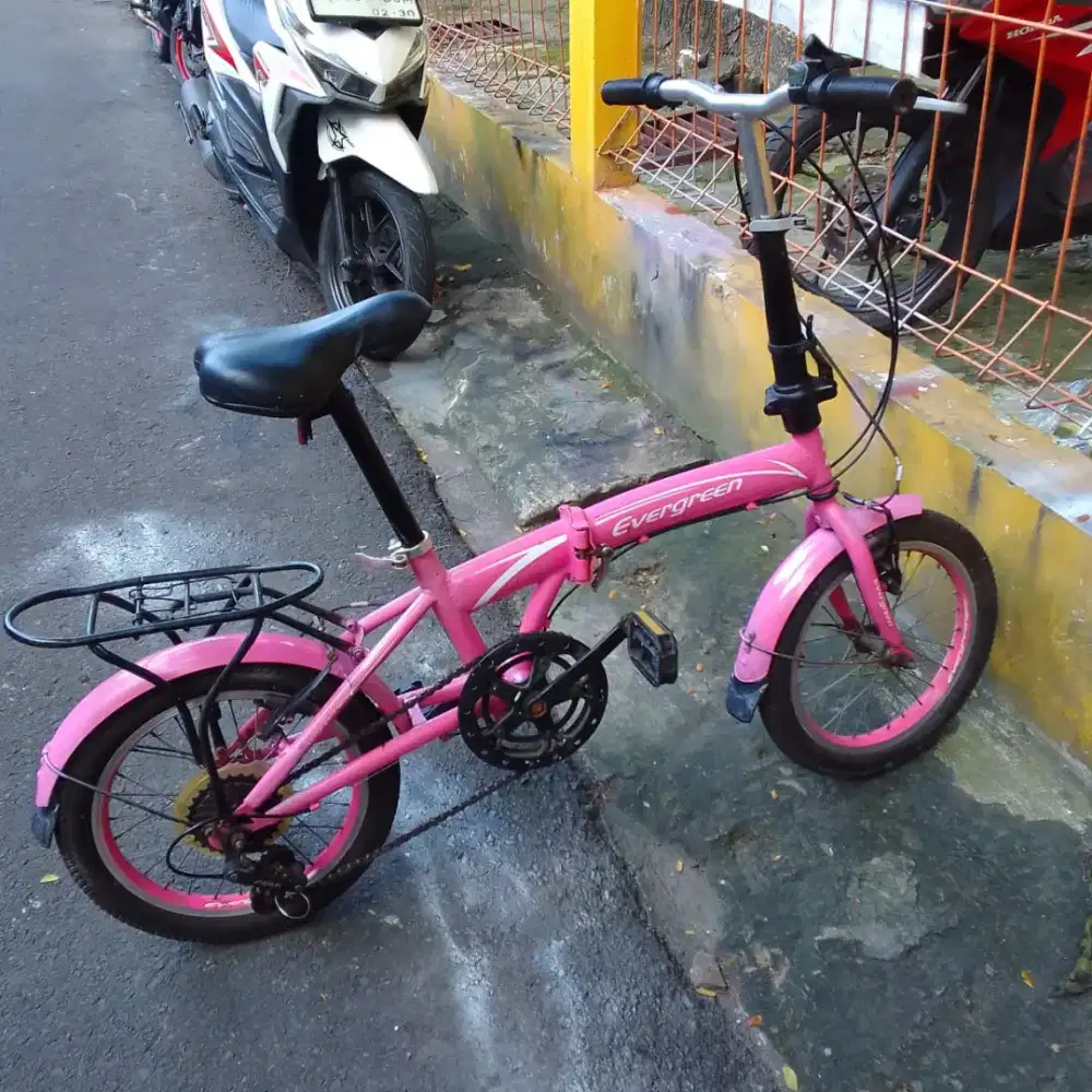 Sepeda Lipat EVERGREEN ring 16 speed 7