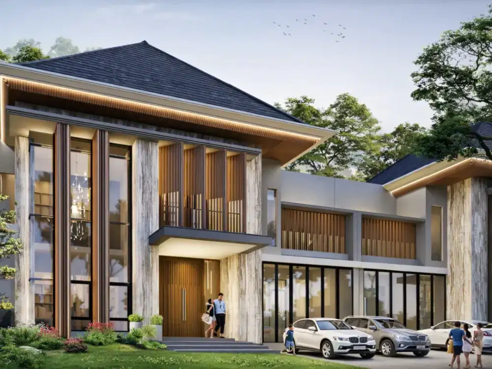 Hunian Mewah 2 Lantai Pakuwon City - Grand Caymand Tipe Jeanne - Faslitas Lengkap&Kolam Renang