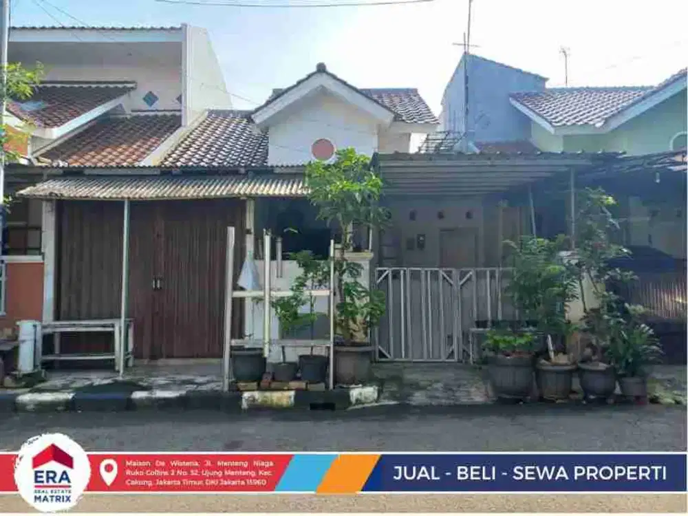 Di jual Cepat Rumah di bawah harga NJOP Letak Strategis bebas banjir di Metland Menteng Cakung  bisa KPR di dampingi sampai Deal.