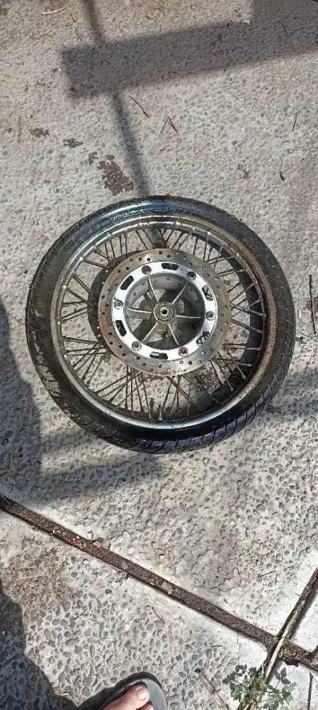 Teromol Depan + Cakram + Velg Jari2 Full Set Kawasaki Ninja S Original