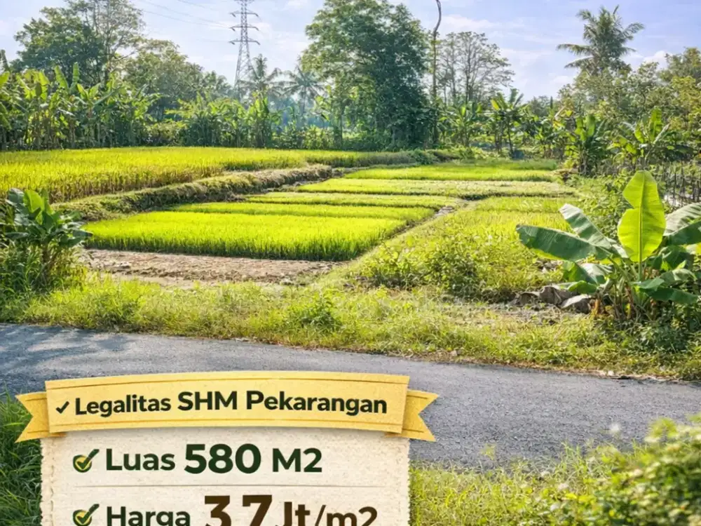 TANAH PREMIUM hanya 300 Meter dari jln Kaliurang  km 9