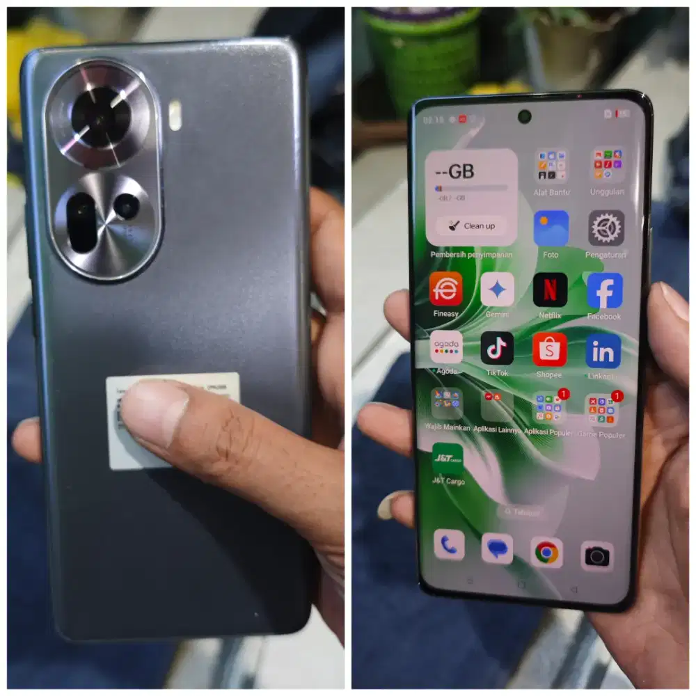 RENO 11 5G NFC RAM 8+8/256
Kamera jernih seken rasa baru