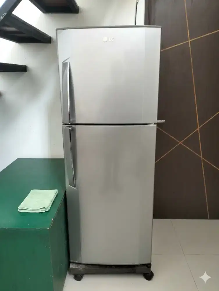 Turun harga Kulkas LG 2 Pintu Silver - Dingin Normal & Siap Pakai