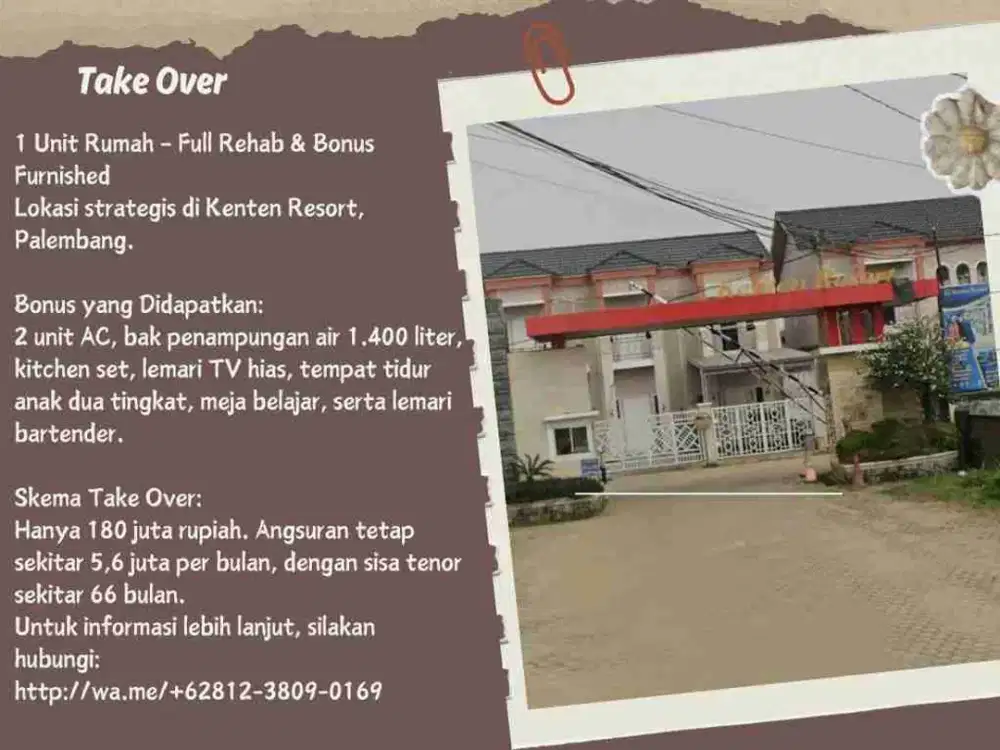 Take over murah banyak bonus