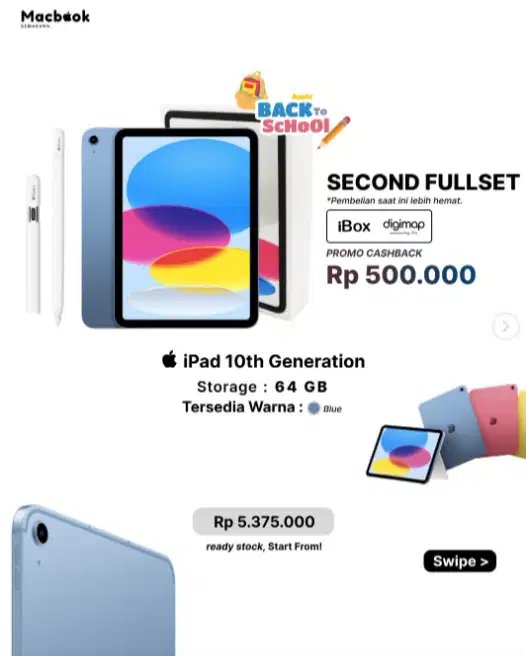 Fullset iPad gen 10 64 GB IBOX