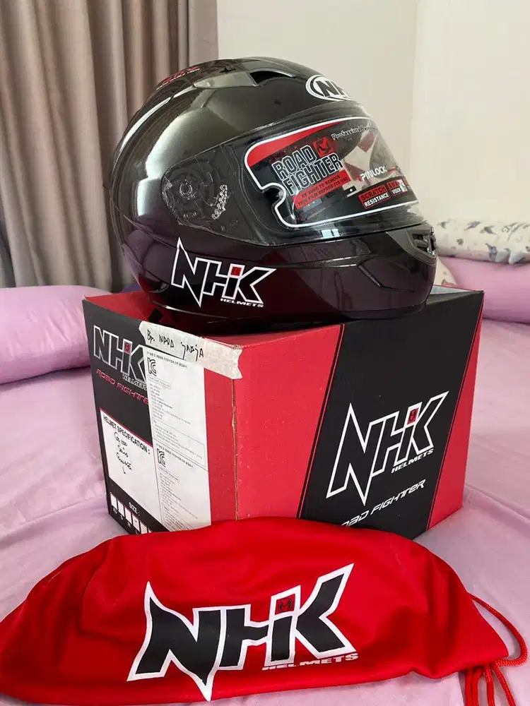 Dijual Helm full face NHK GP1000 Solid Gunmetal