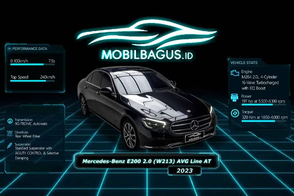 [VERYLOW KM!!!] Mercy E200 2.0 (W213) AVG AT 2023 NoPol Genap