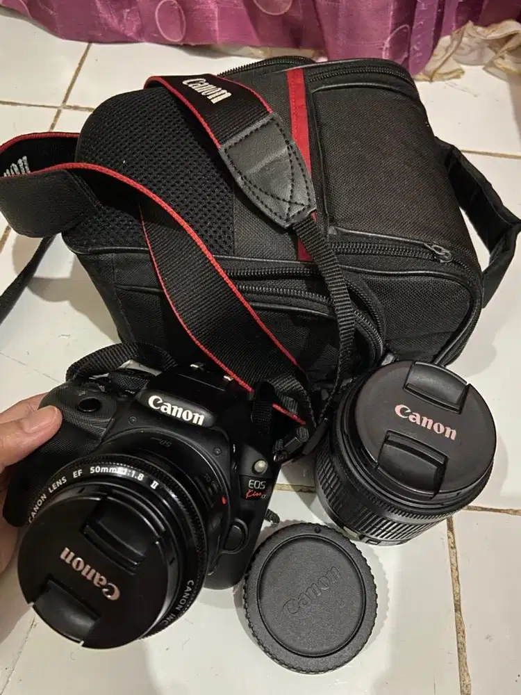 Canon X7 (Canon 100D) + lensa kit 18-55mm