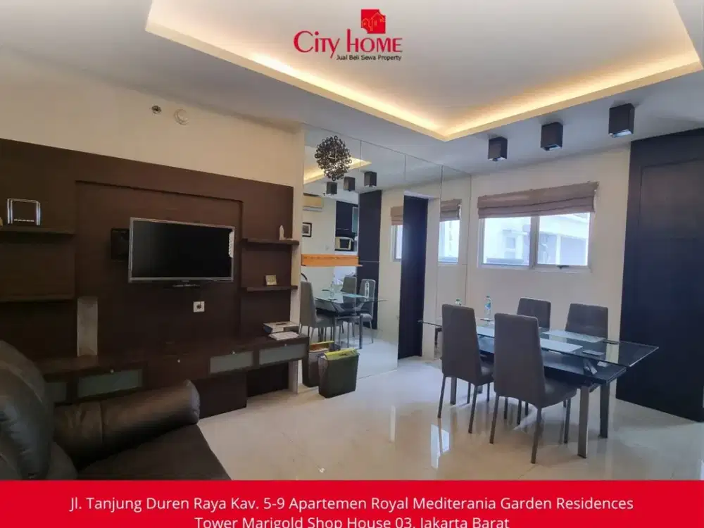 Jual Apartemen 1+1 BR Furnished di Apartemen Mediterania Garden Residences 2 Tanjung Duren Jakarta Barat
