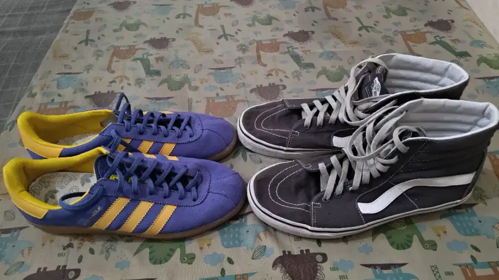 VANS ORIGINAL SK8 HIGH CANVAS SIZE 44/28.5 DAN ADIDAS STOCKHOLM