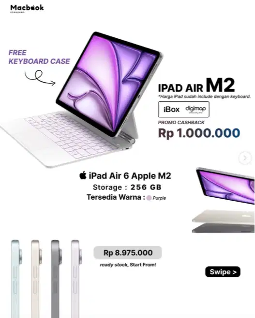 iPad Air M2 256 GB + Magic Keyboard