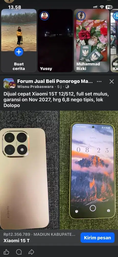 Dijual xiomi 15T 12/512 fullset