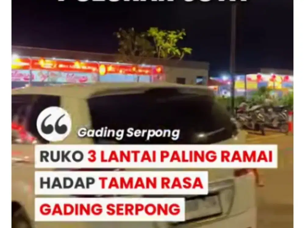 Lokasi Jantung Gading Serpong Ruko Premium Hadap Taman Rasa – Lokasi Paling Depan