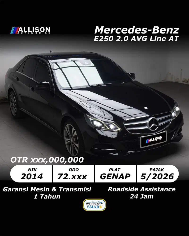 [VERYLOW KM!!!] Mercy E250 2.0 (W212 Facelift) AVG Line AT 2014 Ganjil
