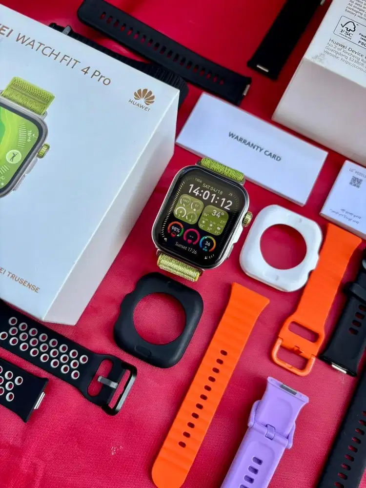 Huawei Watch Fit 4 Pro Fullset Original Indonesia Bonus Banyak