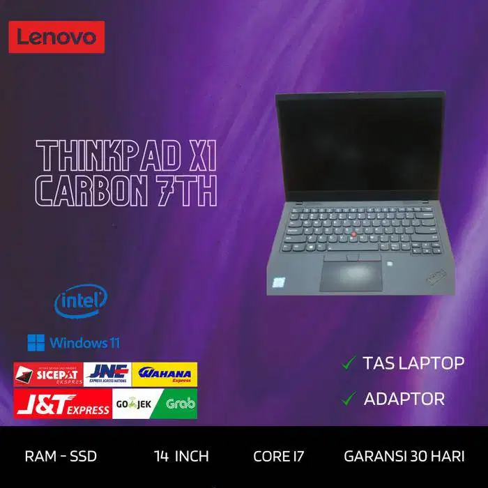 Lenovo Thinkpad X1 Carbon 7th i7 8565u Gen 8 Ram 16GB SSD 512GB *RRC