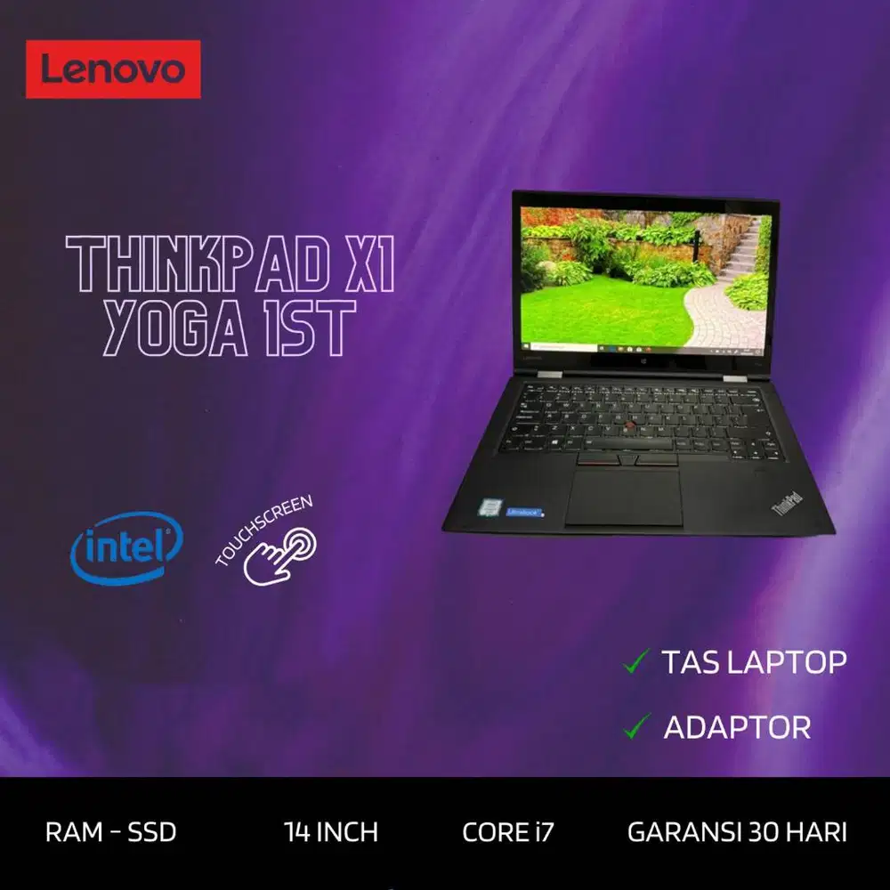Lenovo Thinkpad X1 Yoga Core i7 Ram 16GB SSD 256GB Touchscreen *RRC