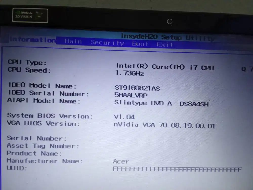 Laptop Acer Aspire 5745DG