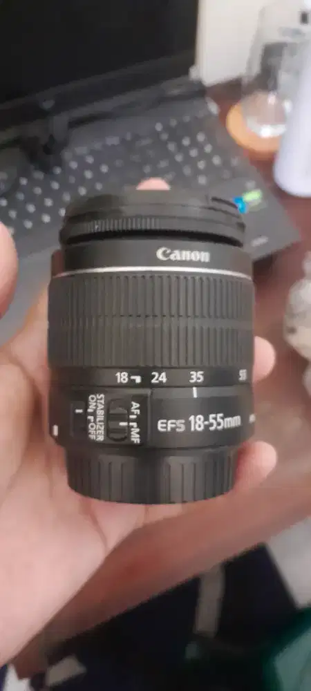 Lensa kit canon 18-55