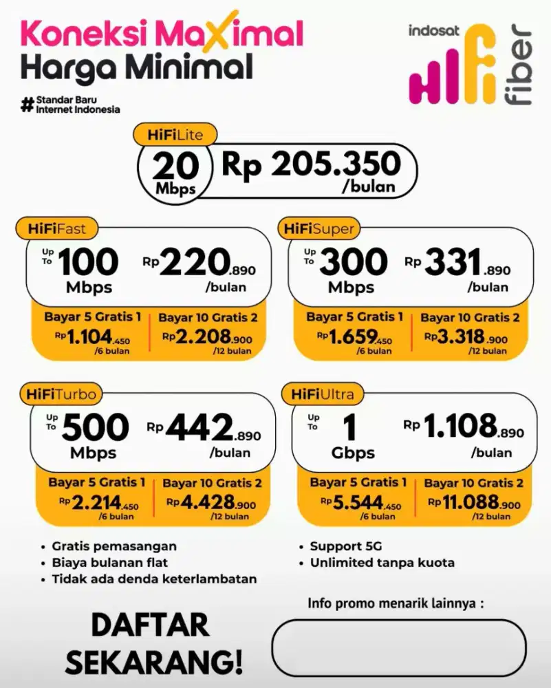 WiFi indosat hifi