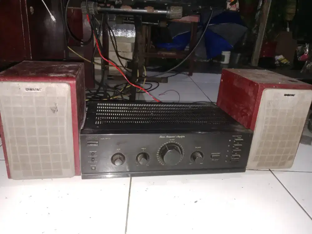 Speaker sony dan ampli akai