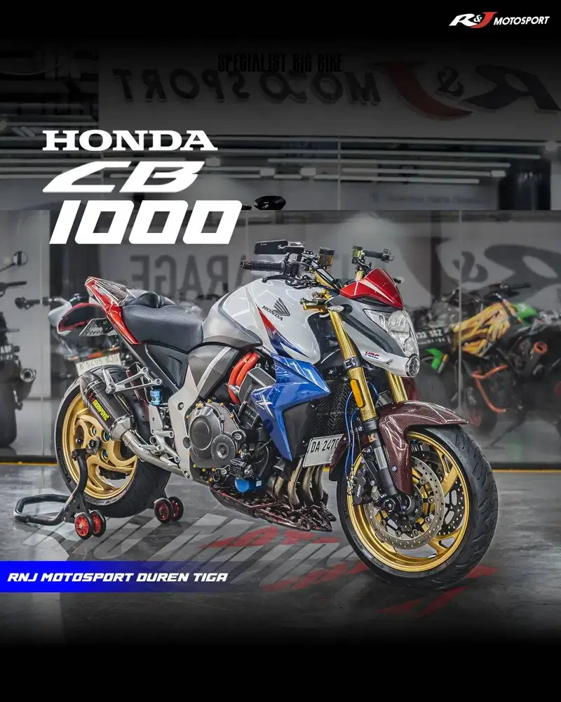 Full Paper ‎Honda CB1000 CB 1000 Tri Colour Nik 2012 Akrapovic