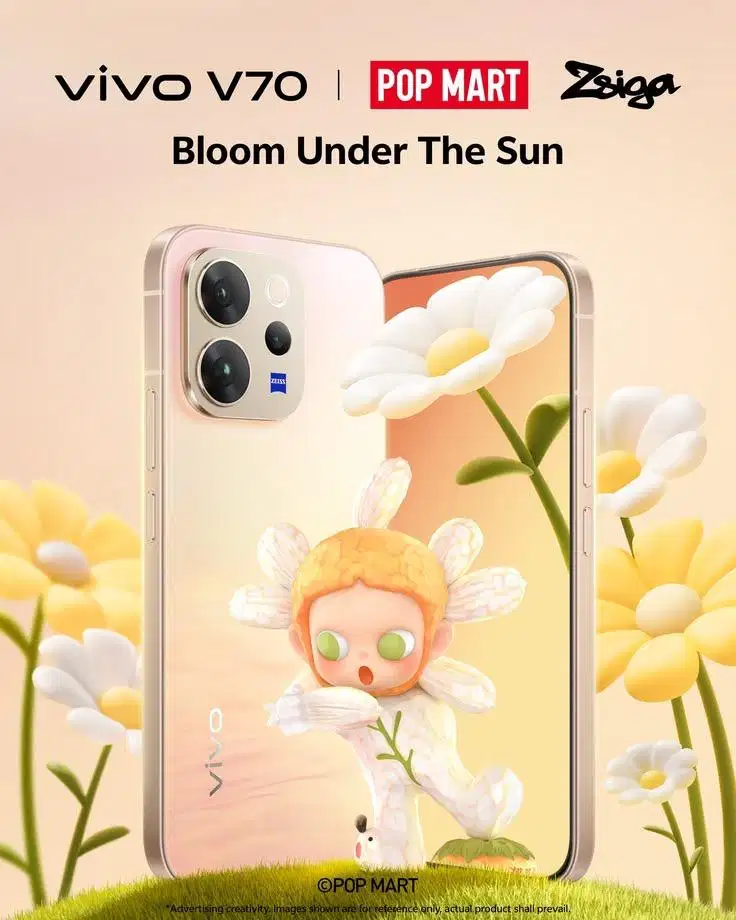 vivo Y70 Fe tampilan elegan