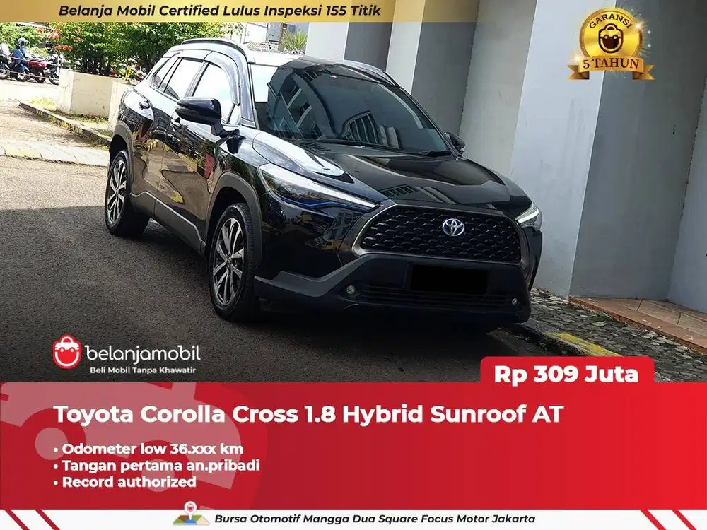 [ LOW KM ] Toyota Corolla Cross 1.8 Hybrid Sunroof AT 2022 2023