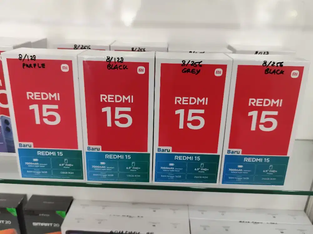 Redmi 15 New, HARGA PROMO, Garansi Resmi, BisaCOD & Melayani KREDIT