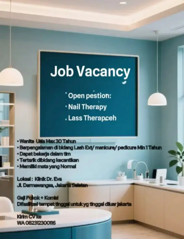 Lowongan Pekerjaan Beauty Therapist