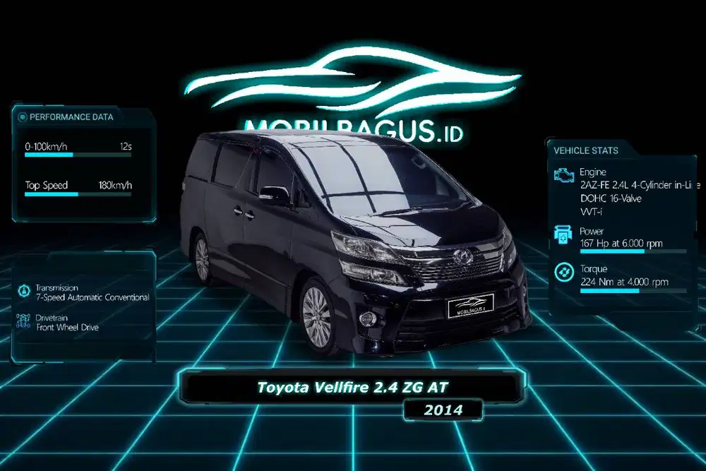 [TANPA TDP!!!] Toyota Vellfire 2.4 ZG Premium Sound Metik 2014 Genap