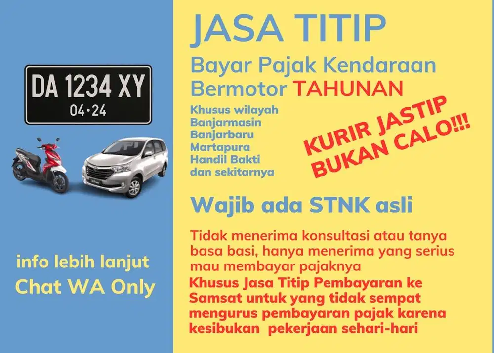 Jasa Titip Bayar Pajak