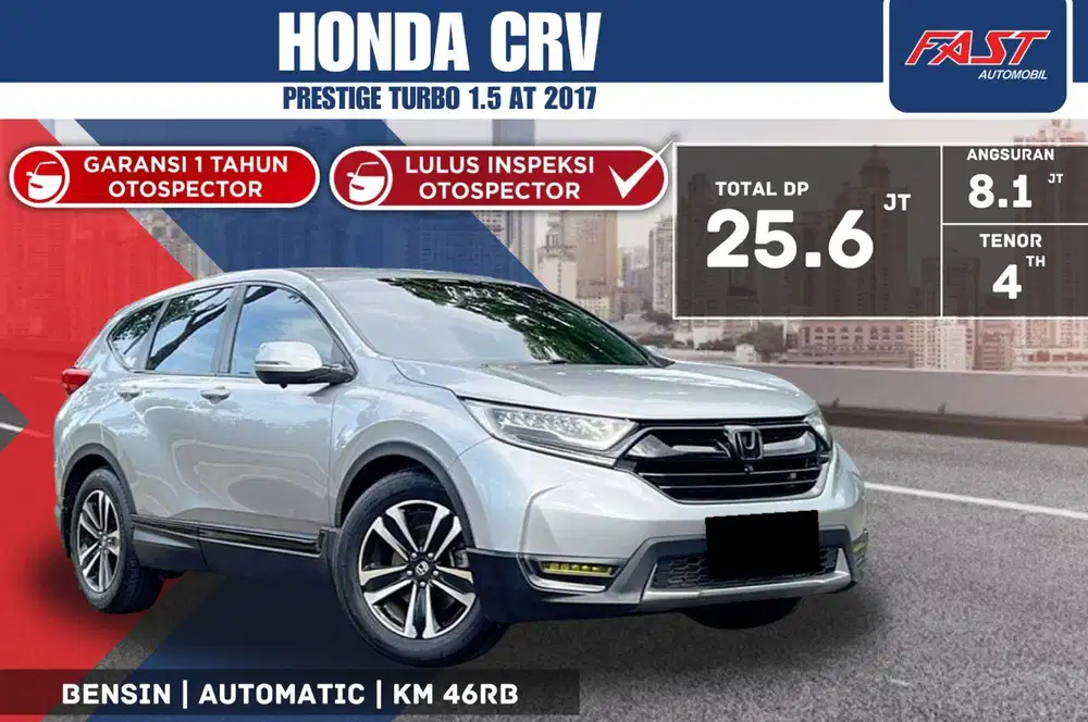 HONDA CRV PRESTIGE 2017 1.5 TURBO AT LOW KM.46RB & SERVICE RECORD